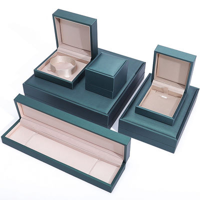 Caja de joyería de cuero de PU de doble capa, caja de almacenamiento de joyas a prueba de abrasión personalizable