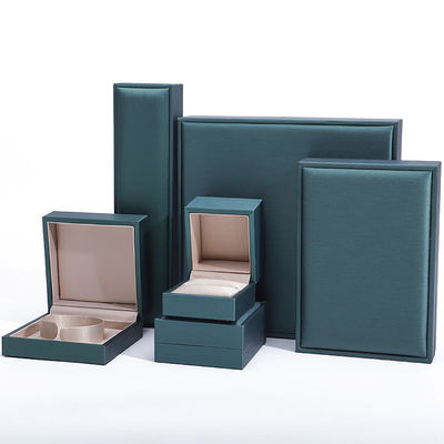 Caja de joyería de cuero de PU de doble capa, caja de almacenamiento de joyas a prueba de abrasión personalizable