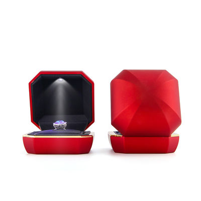 Cajas de joyas de plástico de terciopelo para Hanhong Pulseras multicolores Ahorros Joyería Luz