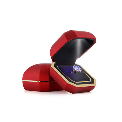 Cajas de joyas de plástico de terciopelo para Hanhong Pulseras multicolores Ahorros Joyería Luz