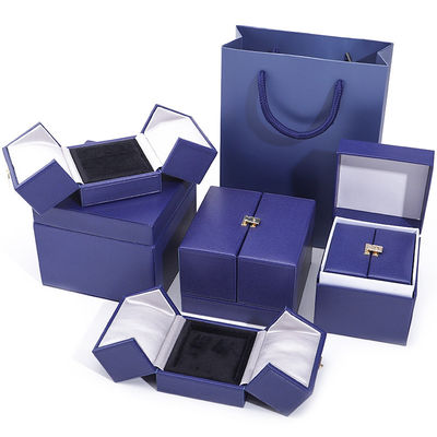 comprar Caja de joyería de terciopelo de doble puerta para el embalaje de los accesorios de lujo de última generación online manufacture