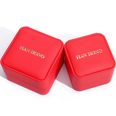 Caja de embalaje de joyas de terciopelo de lujo personalizada para almacenamiento de collares y pulseras de Hanhong