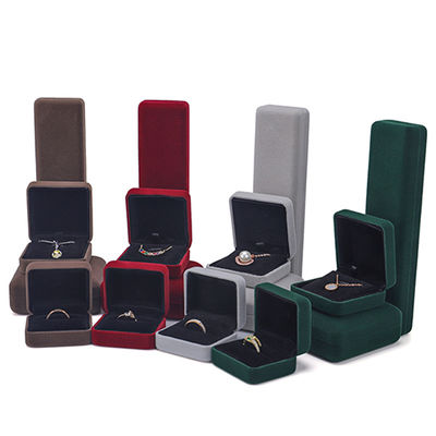 comprar Cajas de joyería Material LED terciopelo para tamaño personalizado Hanhong logotipo anillo grabado regalo online manufacture