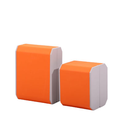 comprar Tamaño personalizado Caja de joyería de plástico LED personalizada con LED naranja y logotipo del cliente online manufacture