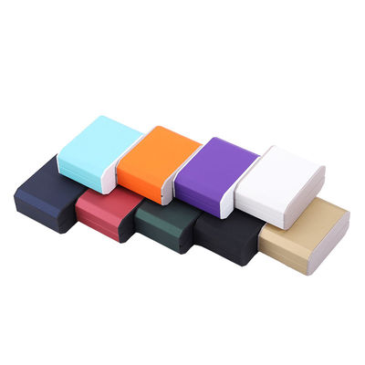 Contacte con nosotros para la iluminación LED personalizada caja de joyas de plástico azul caja de anillo LED revestimiento de terciopelo