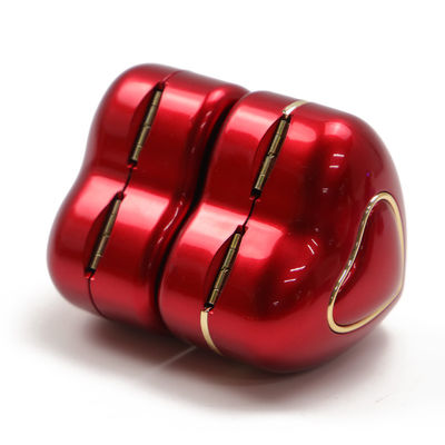 Caja de anillo de luz LED rosa de tamaño personalizado para almacenar y mostrar joyas