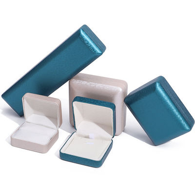 Han Hong Logotipo personalizado paquete de joyas para brazalete collar anillo PU de piel terciopelo