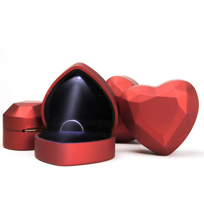 Venta al por mayor Fabricación de joyería de alta gama Regalado Envasado de caja Collar personalizado Anillo conjunto de joyas Envasado de plástico en forma de corazón en forma de blanco joyería con logotipo