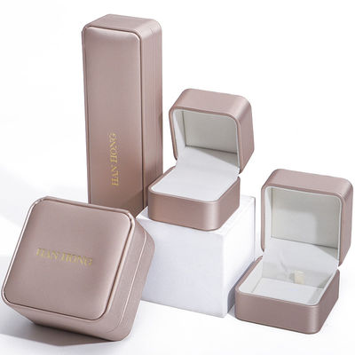 comprar Campaña Oro PU de cuero de joyería caja de embalaje de lujo tamaño personalizado online manufacture