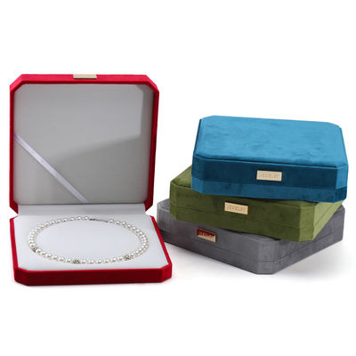 Embalaje personalizado Conjunto de pantallas metálicas de veludo para joyería caja fuerte