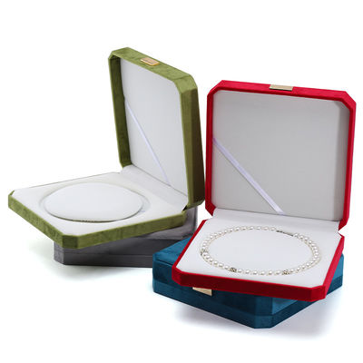 Embalaje personalizado Conjunto de pantallas metálicas de veludo para joyería caja fuerte