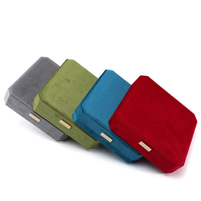 Embalaje personalizado Conjunto de pantallas metálicas de veludo para joyería caja fuerte