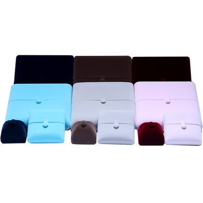 comprar 10*10*3cm Hanhong Logotipo personalizado Joyería de lujo Embalaje Caja Collar de terciopelo Anillo Brazalete Aretes online manufacture