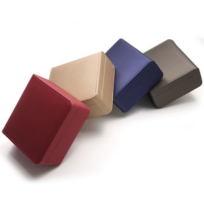 Juego de aretes y collar personalizados con caja de regalo para guardar joyas de viaje