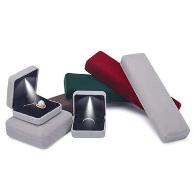 Caja de embalaje de joyas de lujo de Hanhong con luz