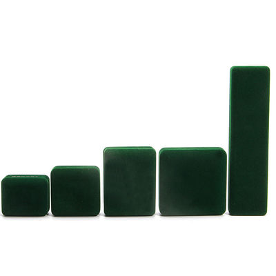 Luxury Velvet Jewelry Set Box para embalaje verde de alta calidad Brazalete Collar de anillo