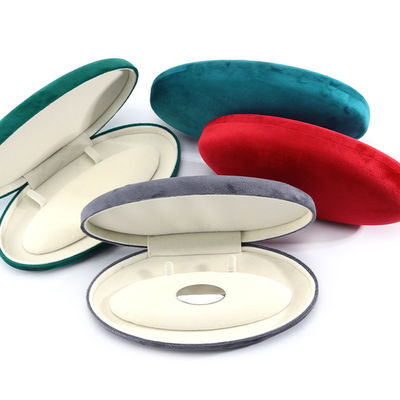 La caja de joyas de terciopelo personalizada más reciente para pulseras de lujo personalizadas collar
