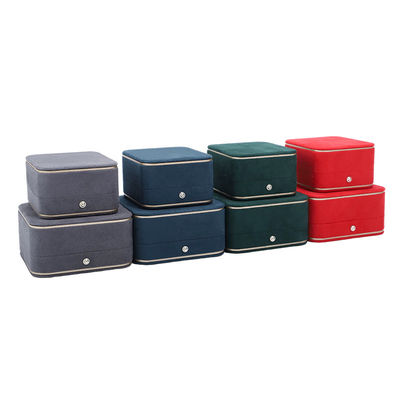 Caja de joyas personalizada cuadrada para colección de pendientes de collar hechos a mano
