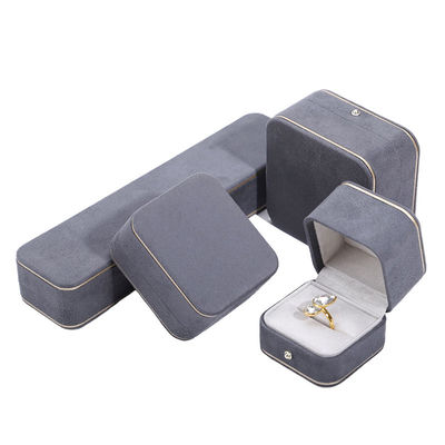 Caja de joyas personalizada cuadrada para colección de pendientes de collar hechos a mano