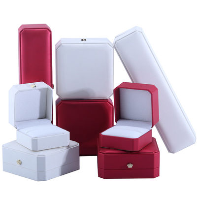 Paquete de joyas en material de cuero Hanhong Custom High End Box regalo para artículos de lujo
