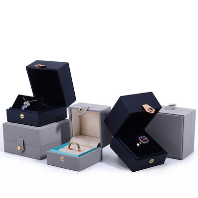 Paquete de joyería personalizado Grado caja de terciopelo con logotipo e impresión de serigrafía