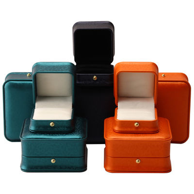 Hanhong 2023 personalizado anillo de regalo de lujo caja de joyería embalaje estampado en caliente caja de logotipo