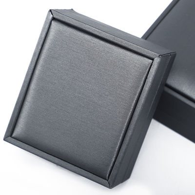 Caja de joyería de color gris de cuero ligero con LED Envases de lujo para brazalete Anillo de collar