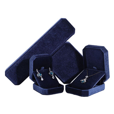comprar Hanhong Navy Blue Pendant Collar Bracelet Box con paquete de joyas de terciopelo coreano online manufacture