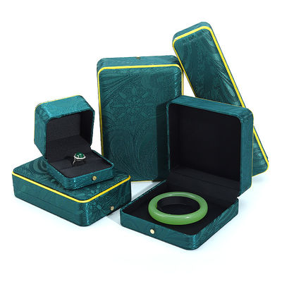 comprar Caja de joyas hecha a mano verde para brazalete collar Orecillos de lujo Hanhong BH2 online manufacture