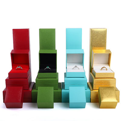 Cajas de joyería Material Papel terciopelo Nuevo estilo para pendientes Collares y anillos