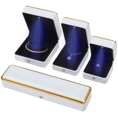 Lujo de lujo de lujo de lujo de lujo de lujo de lujo caja de joyería caja de almacenamiento de joyas con interior de terciopelo suave