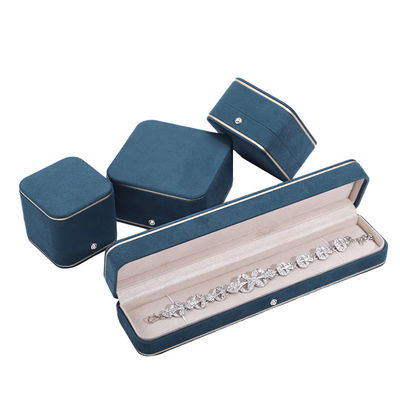Embalaje de joyas Hanhong caja de terciopelo personalizada para collar brazalete pendientes y anillo