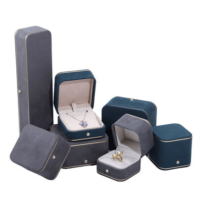 Embalaje de joyas Hanhong caja de terciopelo personalizada para collar brazalete pendientes y anillo