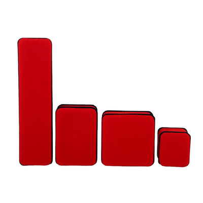 comprar Caja de embalaje personalizada de joyas de terciopelo rojo doble capa para collar de pulsera y anillo online manufacture