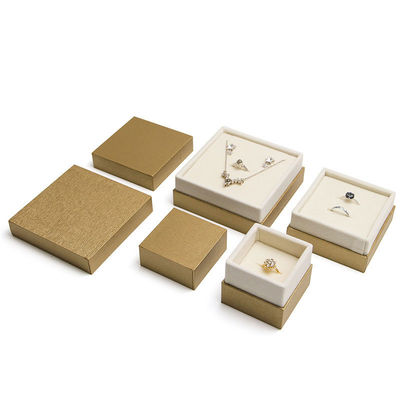 Papel material de terciopelo Cajas de joyería Hanhong Diseño personalizado Embalaje ecológico