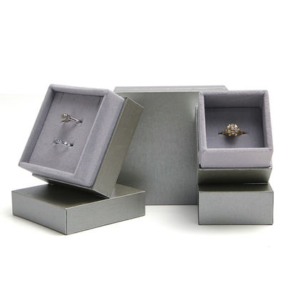 Papel material de terciopelo Cajas de joyería Hanhong Diseño personalizado Embalaje ecológico