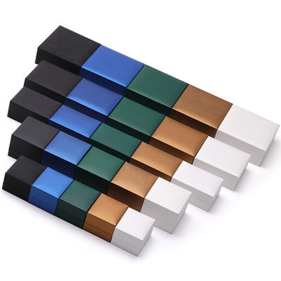 Cajas de joyería hechas a mano con logotipo para pendientes collar de anillos