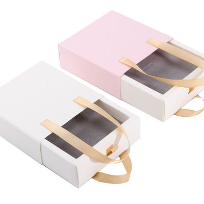 El más nuevo estilo de cartón de cajón deslizante personalizado para la caja de anillos caso de papel logotipo personalizado