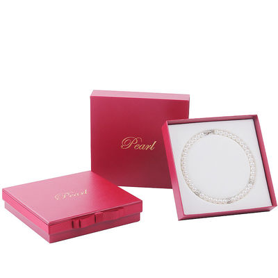 Hanhong tamaño personalizado joyería roja cartón papel caja de manga para brazalete collar