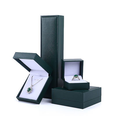 Tamaño personalizado de papel terciopelo Hanhong color caja de joyas para collar brazalete anillo aretes