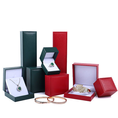 Tamaño personalizado de papel terciopelo Hanhong color caja de joyas para collar brazalete anillo aretes
