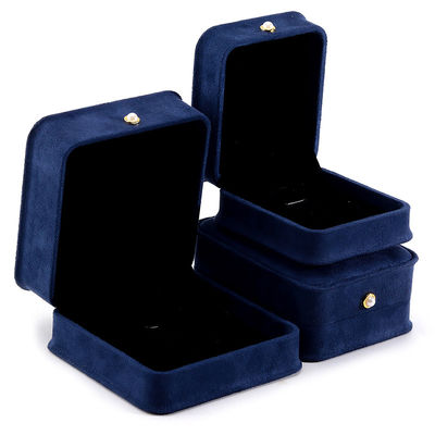 comprar Material de terciopelo caja de joyas hecha a mano para pulseras pendientes collar de perla cerradura online manufacture