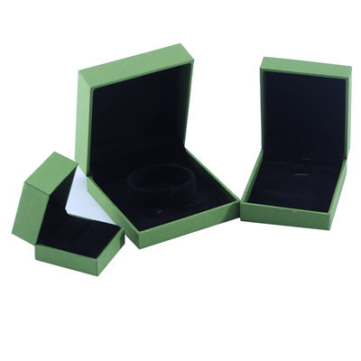 Caja de joyería de papel de terciopelo de marca personalizada
