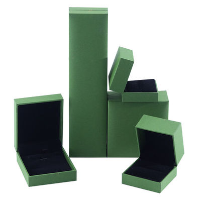 Caja de joyería de papel de terciopelo de marca personalizada