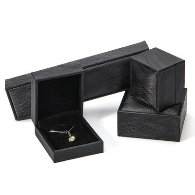 Hanhong 2022 Jewelry Box Packaging Set PU Leather Jewelry Cassette con logotipo Encasillado de anillo impreso a medida
