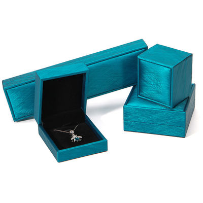 Hanhong 2022 Jewelry Box Packaging Set PU Leather Jewelry Cassette con logotipo Encasillado de anillo impreso a medida