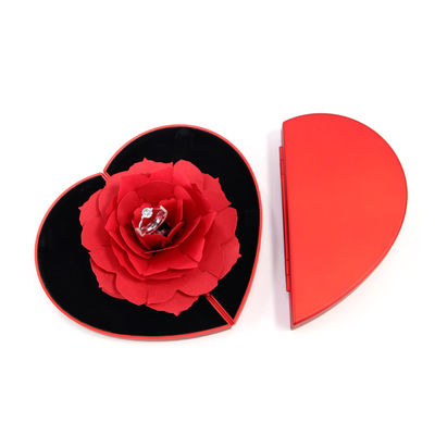 OEM Black Safflower Jewelry Packaging Case Rose Flower Gift Box para joyería En el caso de la caja de regalo de flores de rosa para joyas