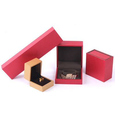 Caja de joyería de papel de logotipo OEM Caja de cajón de microvelo para empacar anillos y colgantes