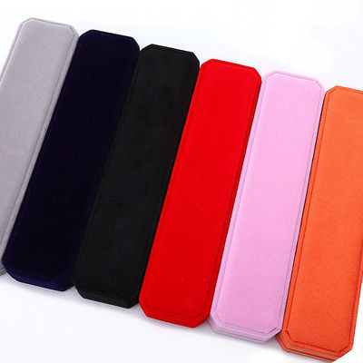 Caja de joyas de terciopelo de forma octogonal para collar de marca personalizada Brazalete y anillo