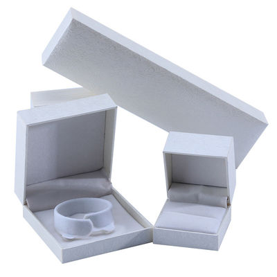 OEM Rectángulo de cartón de joyería caja de embalaje de papel caja para pendientes collar anillo